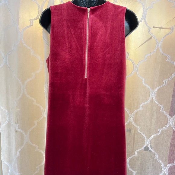 White House Black Market. Plush Velvet shift dress, size 8. - Picture 7 of 7